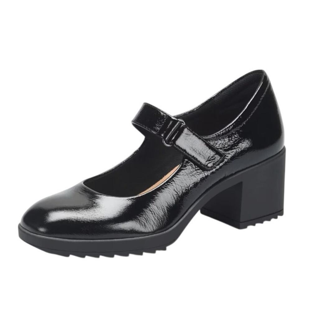 Comfortiva Womens Hayes Mary Jane Pumps US 10 Wide Black Patent Leather NWOB